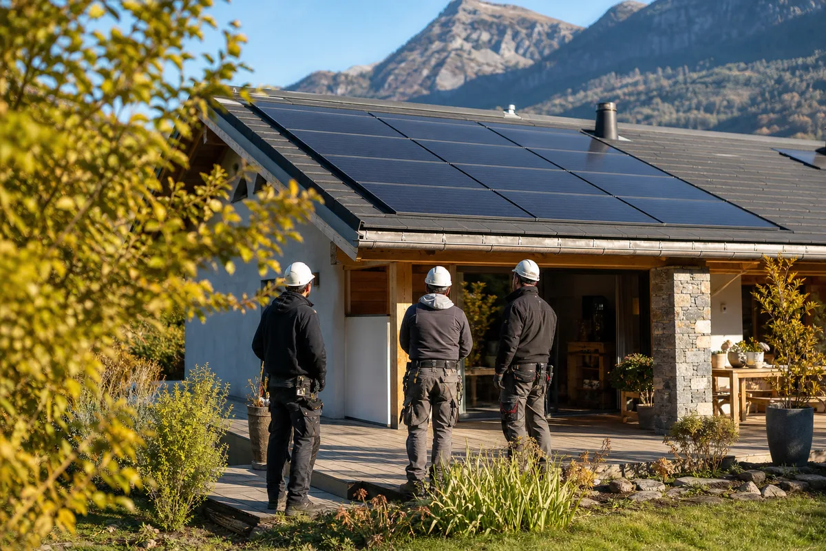 Le solaire à la Roche-des-Arnauds, chantier après chantier